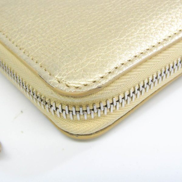 LOUIS VUITTON Zippy Lock Me Japan Limited M63816 Women s Calf Leather Long Wallet [bi-fold] Gold Sale