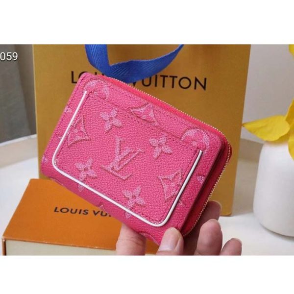 Louis Vuitton LV Women Lou Wallet Fall For You Fuchsia Pink Monogram Coated Canvas Online Hot Sale