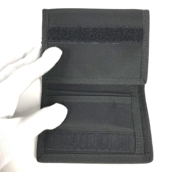 BALENCIAGA Trifold wallet 507481 Nylon black Explorer logo EXPLORER SQUARE COIN WALLET mens Online Sale