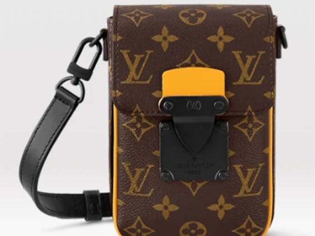 Louis Vuitton LV Unisex S-Lock Vertical Wearable Wallet Radiant Sun Monogram Macassar Coated Canvas Online Hot Sale