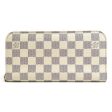 LOUIS VUITTON Bifold Long Wallet Damier Azur Portefeuille Unsolit Canvas Azure Ladies N63072 e55795a Cheap