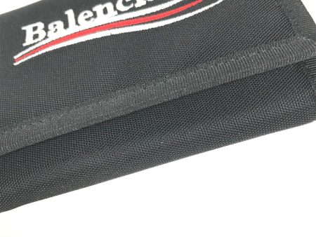 BALENCIAGA Trifold wallet 507481 Nylon black Explorer logo EXPLORER SQUARE COIN WALLET mens Online Sale