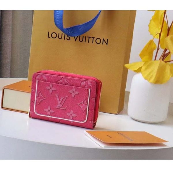 Louis Vuitton LV Women Lou Wallet Fall For You Fuchsia Pink Monogram Coated Canvas Online Hot Sale