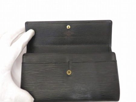 LOUIS VUITTON Epi Pochette Portomone Credit M63562 Long Wallet Unisex For Discount