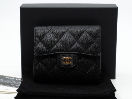 Small Classic Flap Wallet Black Caviar Fashion