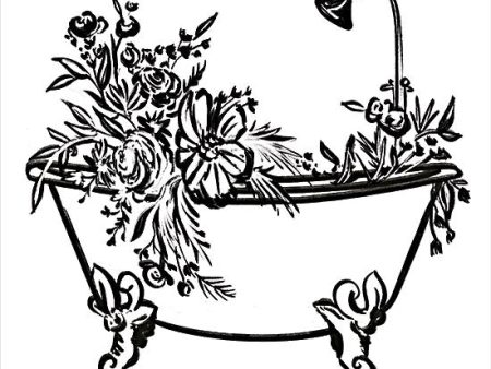 FEN601 - Vintage Floral Tub II - 12x12 Discount