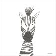 RN428 - Zebra Line Drawing - 12x12 Online now